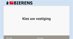 Desktop Screenshot of bierens.nl